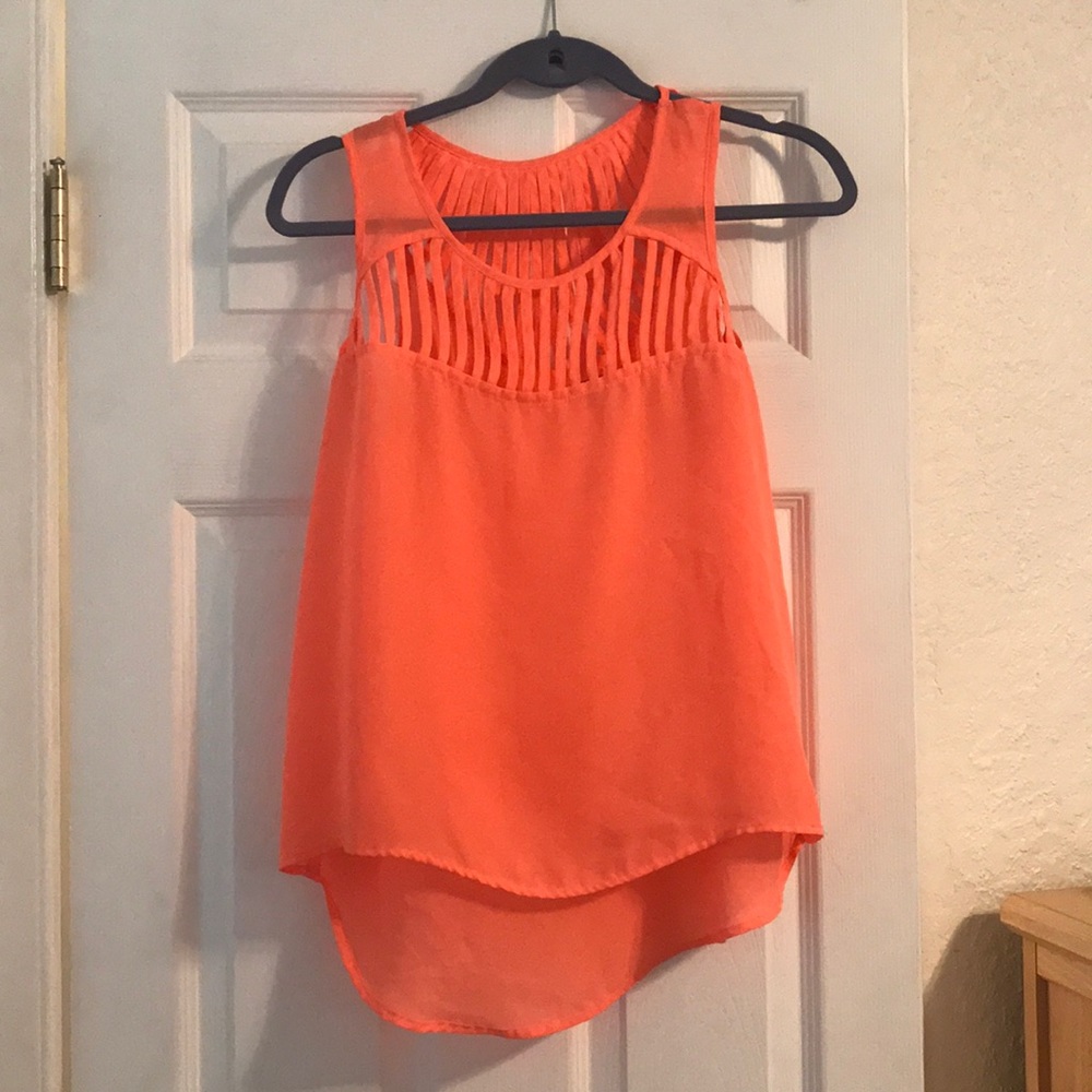 Orange blouse